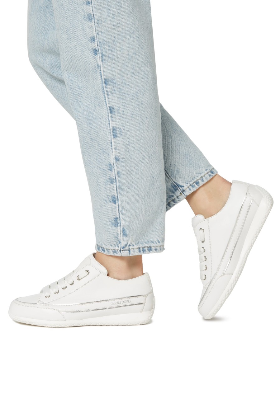 Women Candice Cooper | Janis Strip Chic S - Leather Sneakers - White