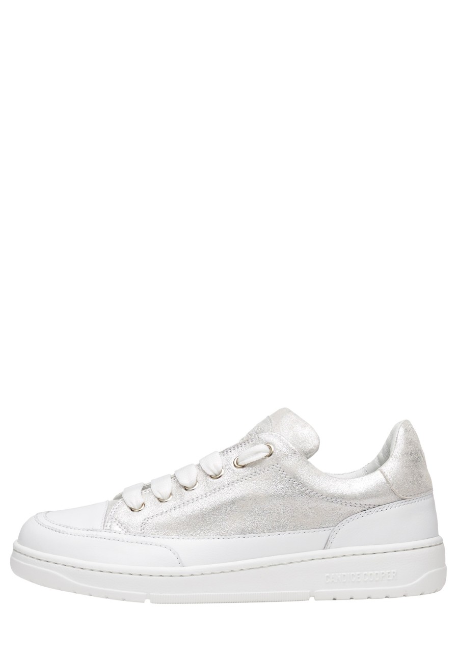 Men Candice Cooper | Leather Sneakers Silver -Velanie