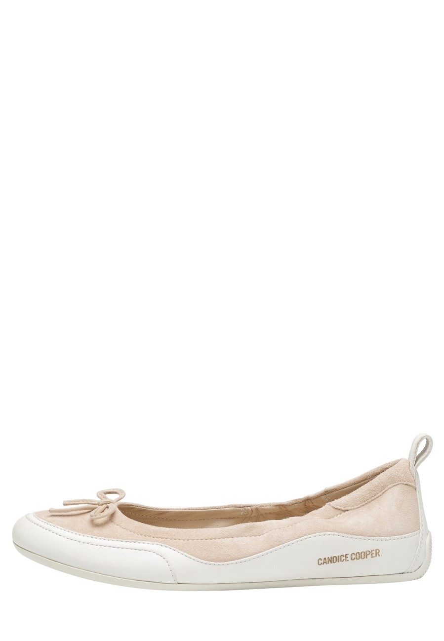 Women Candice Cooper | Candy Wave - Suede Ballet Flats - Beige