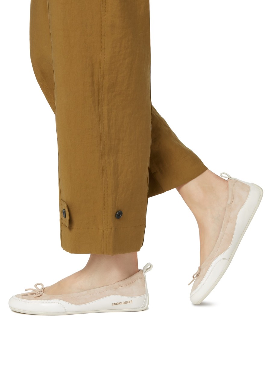 Women Candice Cooper | Candy Wave - Suede Ballet Flats - Beige