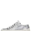 Women Candice Cooper | Rock Chic Paillettes - Buffed Leather Sneakers And Sequins - Silver