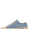 Women Candice Cooper | Rock S - Buffed Leather And Suede Sneakers - Light Blue