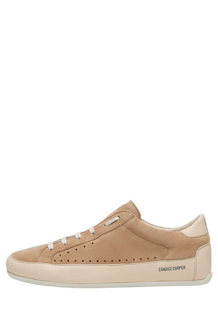 Men Candice Cooper | Danny - Leather And Suede Sneakers - Brown-Cream