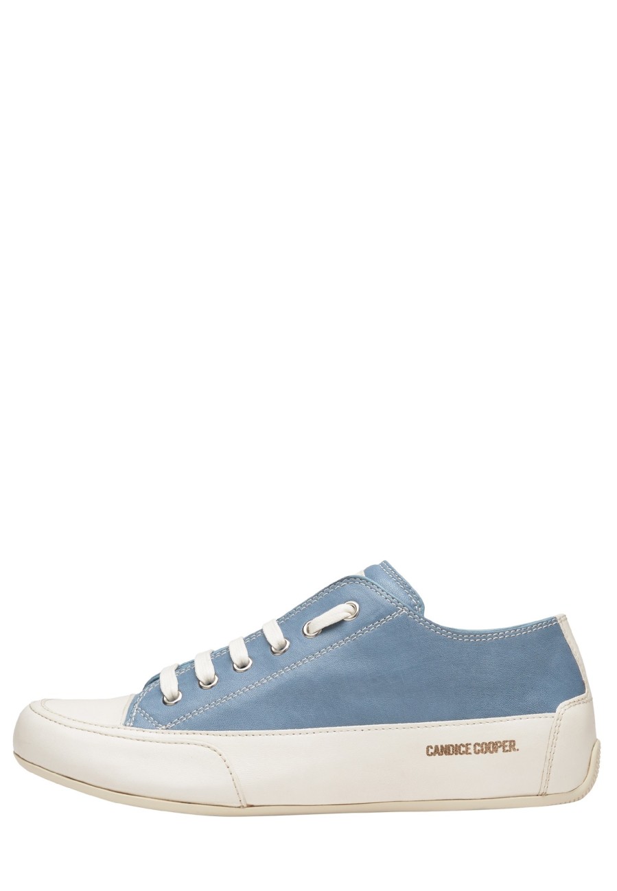 Women Candice Cooper | Buffed Leather Sneakers Skyblue -Rock S