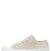 Women Candice Cooper | Rock Fabric - Buffed Leather And Fabric Sneakers - Beige