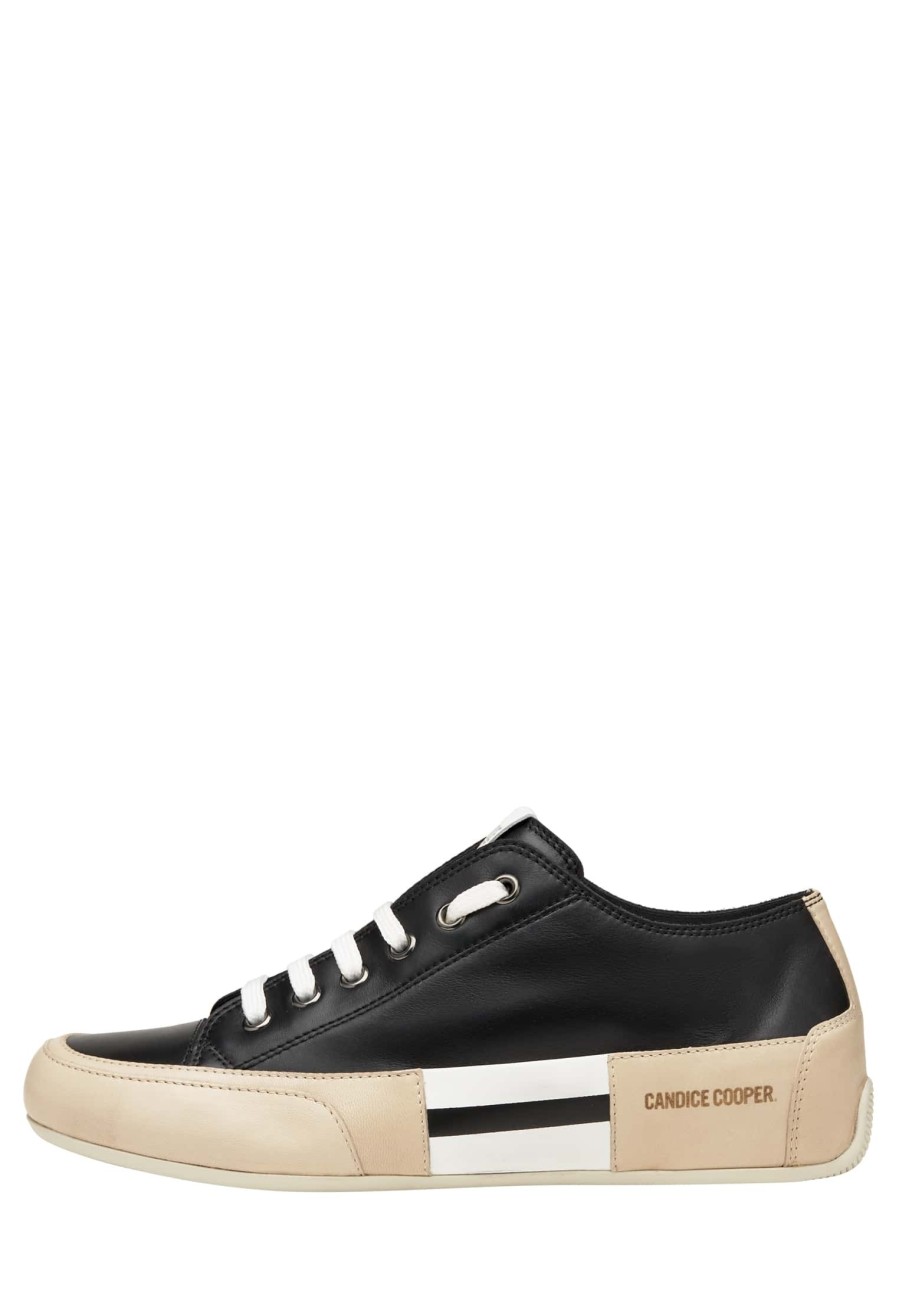 Women Candice Cooper | Rock Patch S - Leather Sneakers - Black