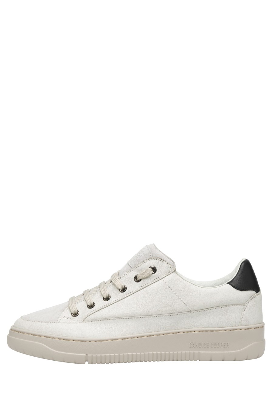 Men Candice Cooper | Vito 06 - Leather And Suede Sneakers - White-Black