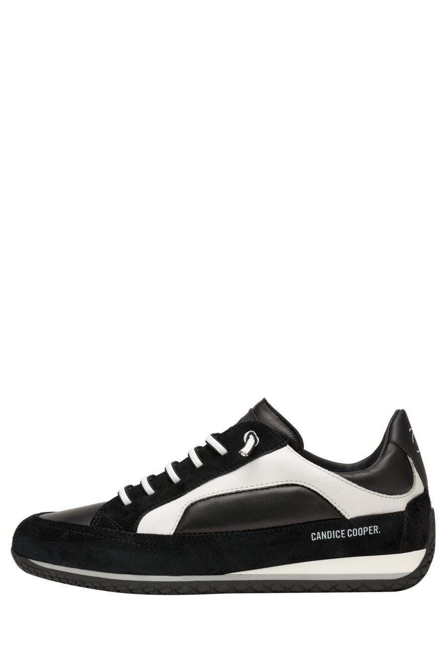 Men Candice Cooper | Leather And Suede Sneakers Black -Runlo Flash