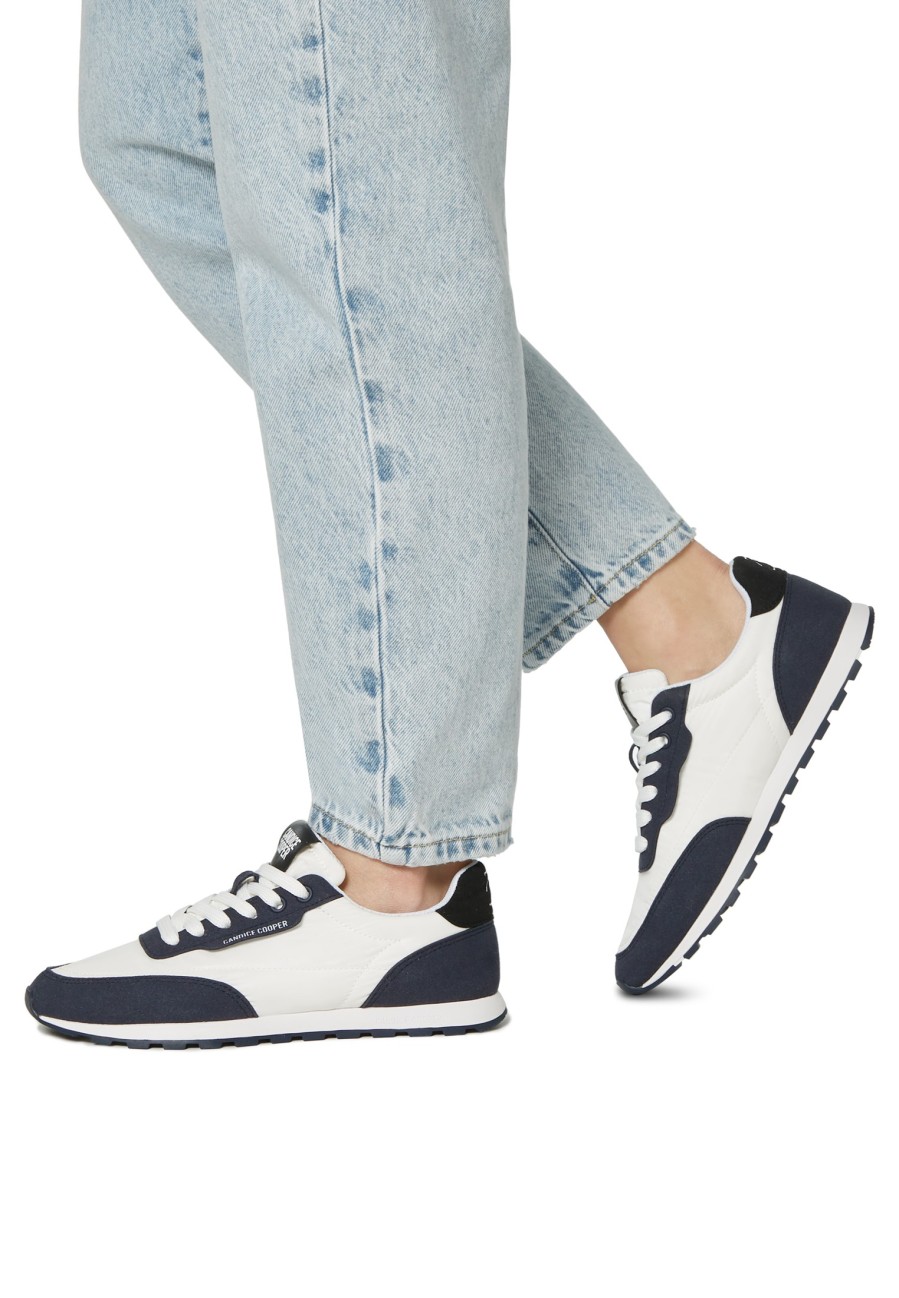 Women Candice Cooper | Plume. - Suede And Technical Fabric Sneakers - White-Navy