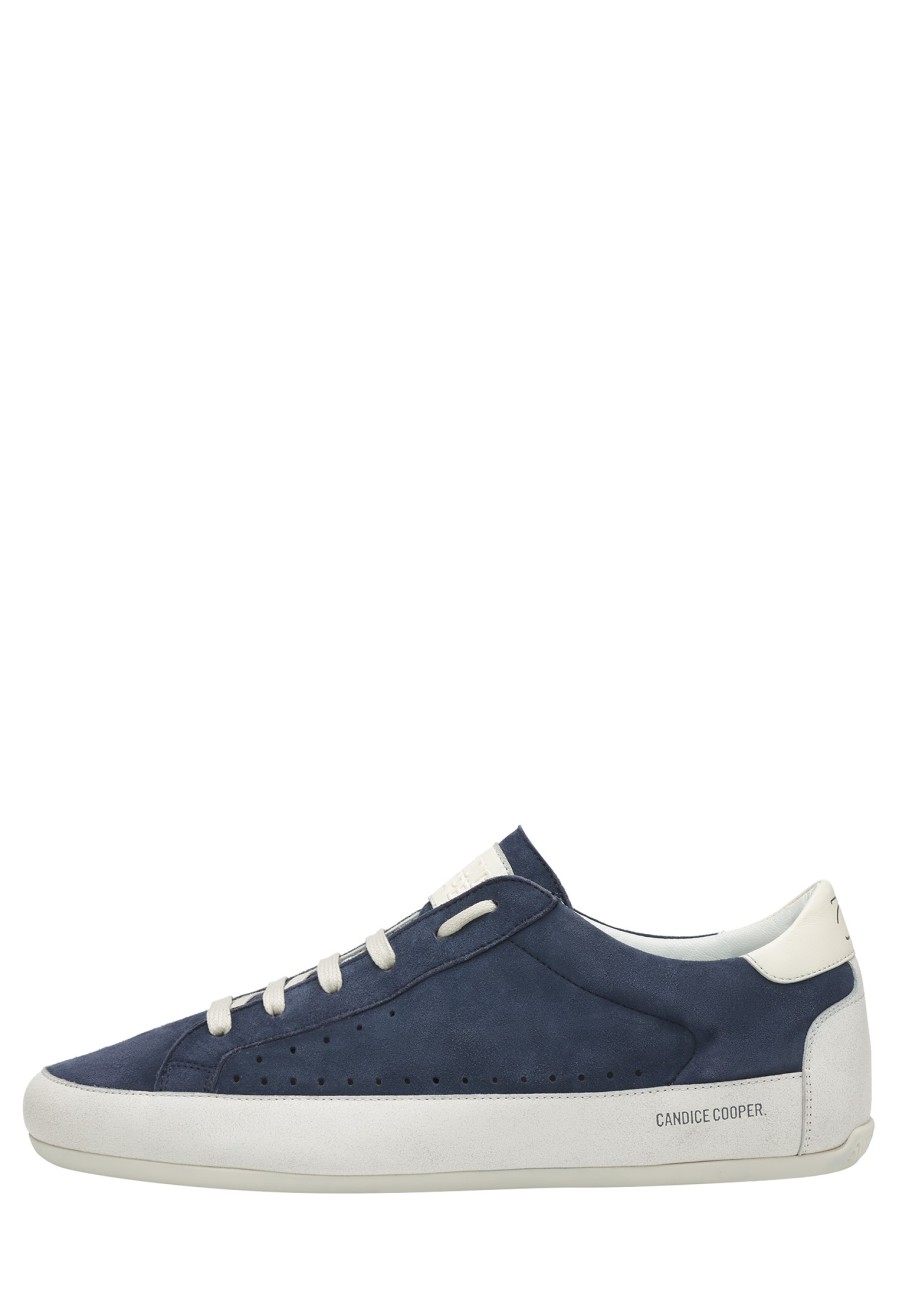 Men Candice Cooper | Danny - Leather And Suede Sneakers - Navy