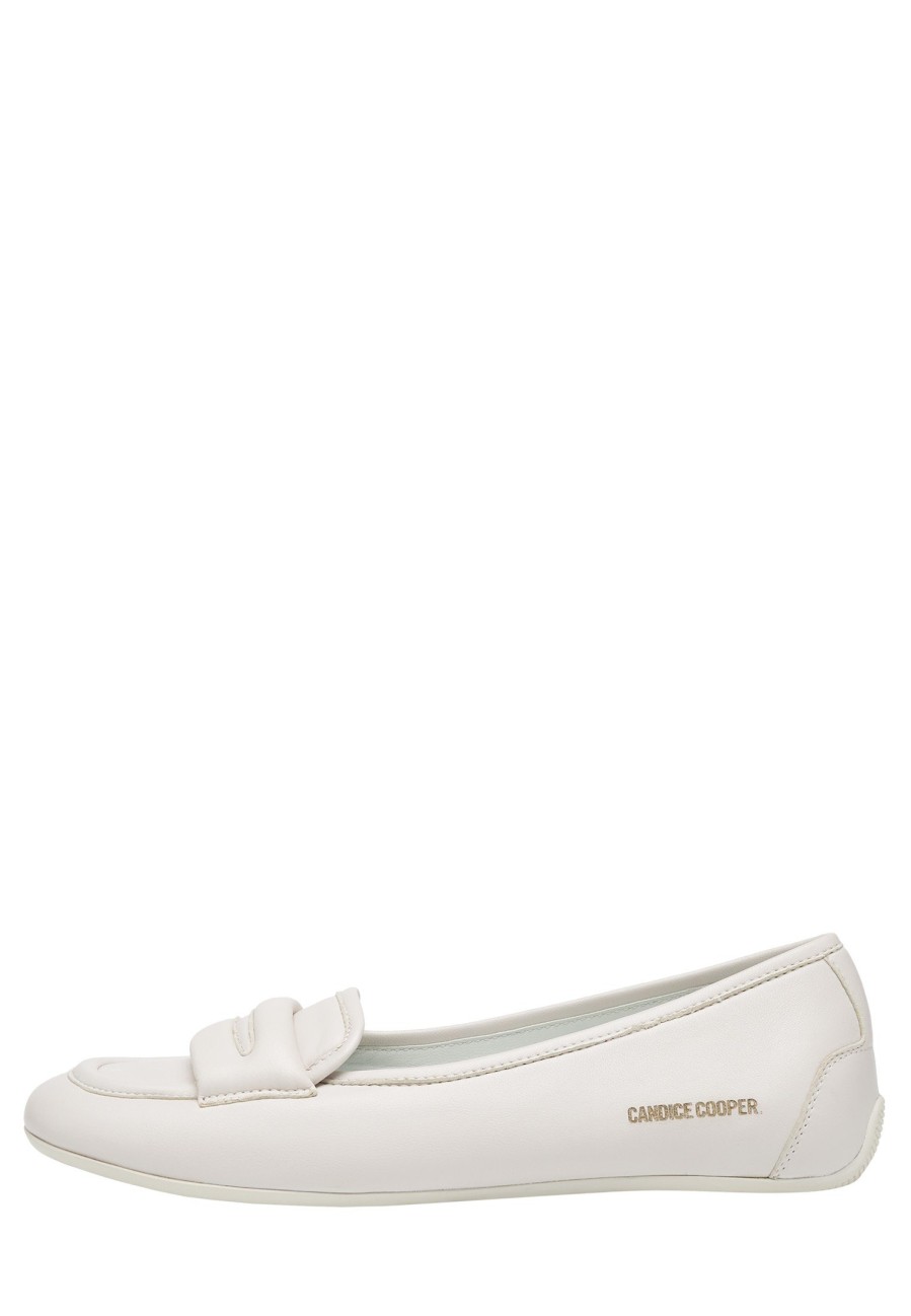 Women Candice Cooper | Rock Loafer 2 - Leather Loafers - Cream