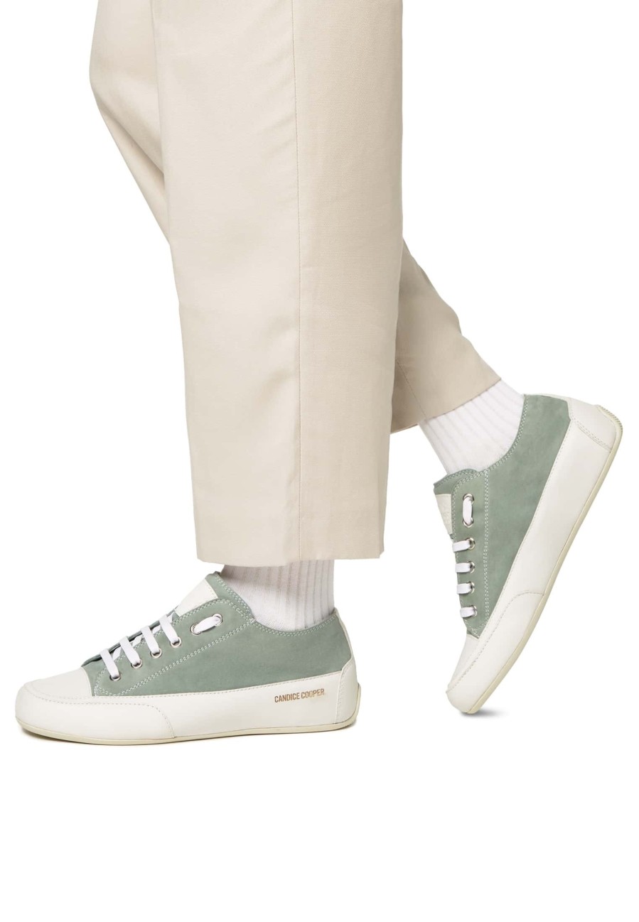 Women Candice Cooper | Rock S - Leather And Suede Sneakers - Dark Green