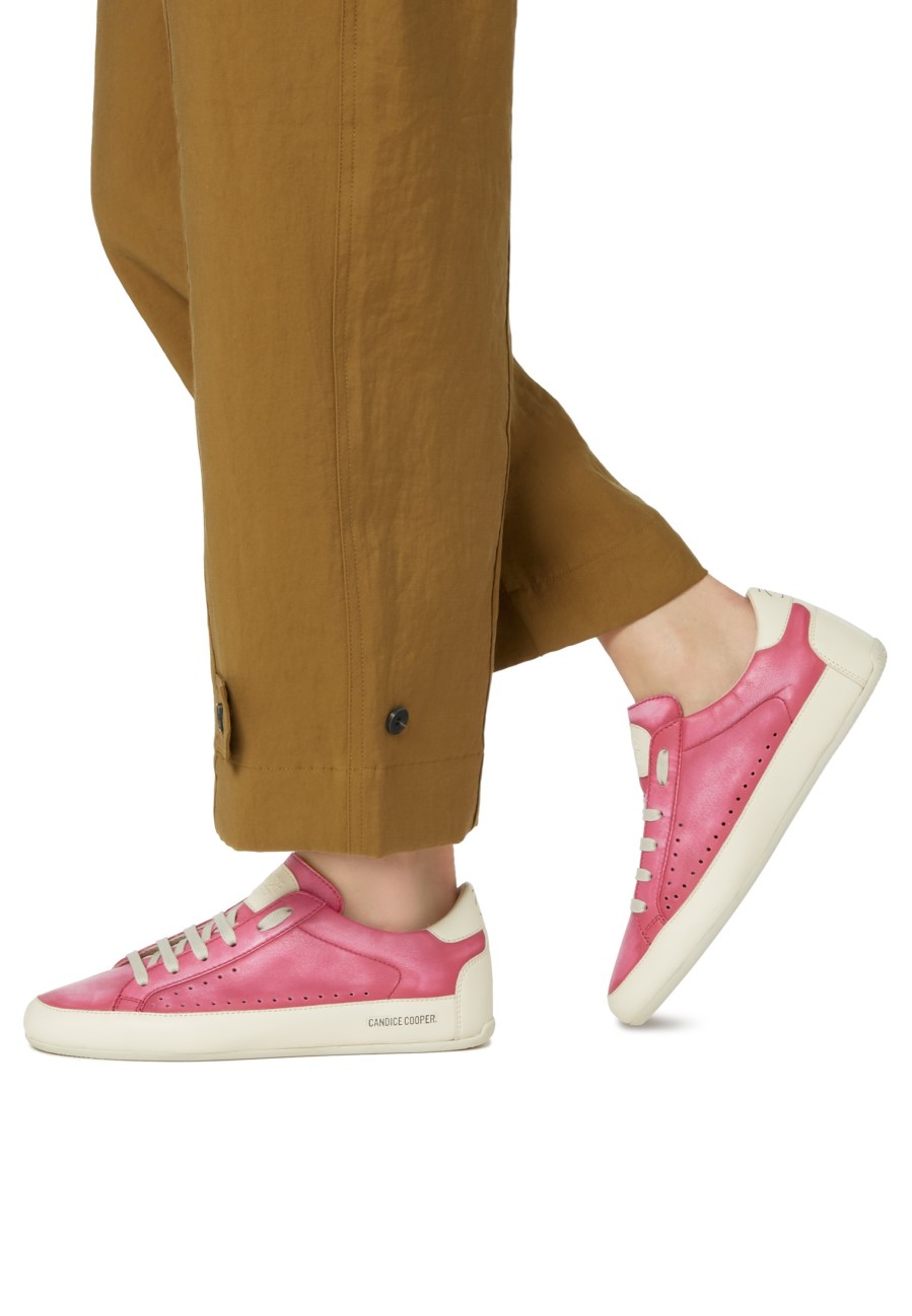 Women Candice Cooper | Dafne - Leather Sneakers - Fuchsia