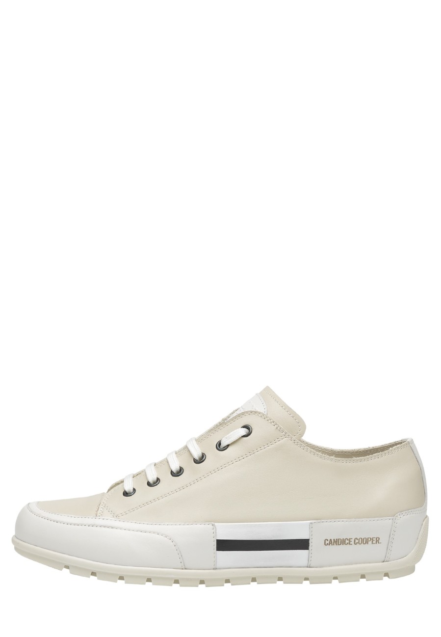 Men Candice Cooper | Sanborn Patch S - Leather Sneakers - Beige