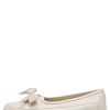 Men Candice Cooper | Candy Bow - Leather Ballet Flats - White