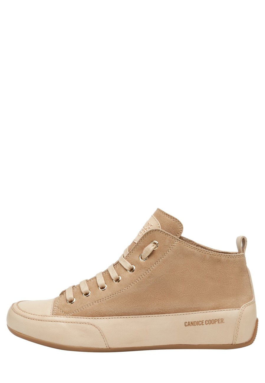 Women Candice Cooper | Mid S - Suede And Buffed Leather Ankle Sneakers - Light Brown