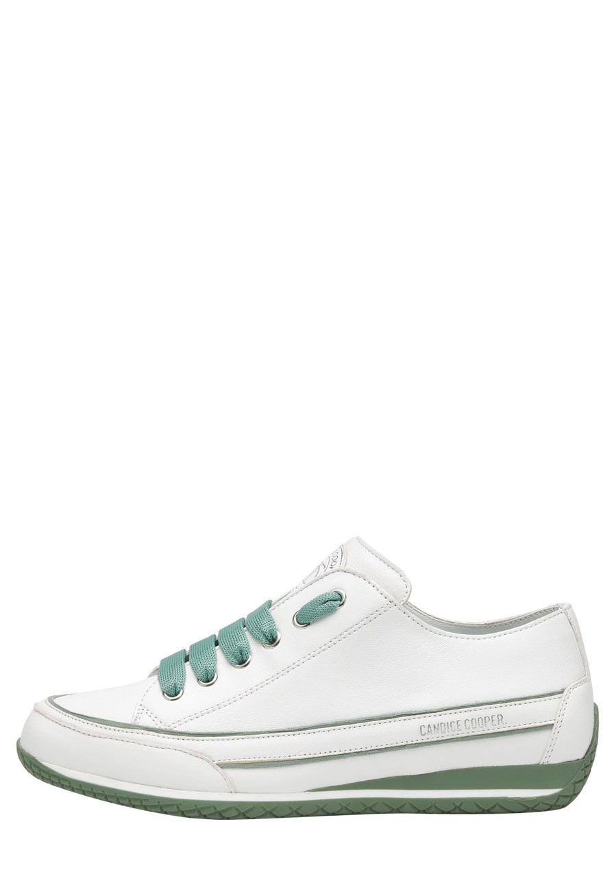 Women Candice Cooper | Janis Strip Chic S - Leather Sneakers - White-Sage