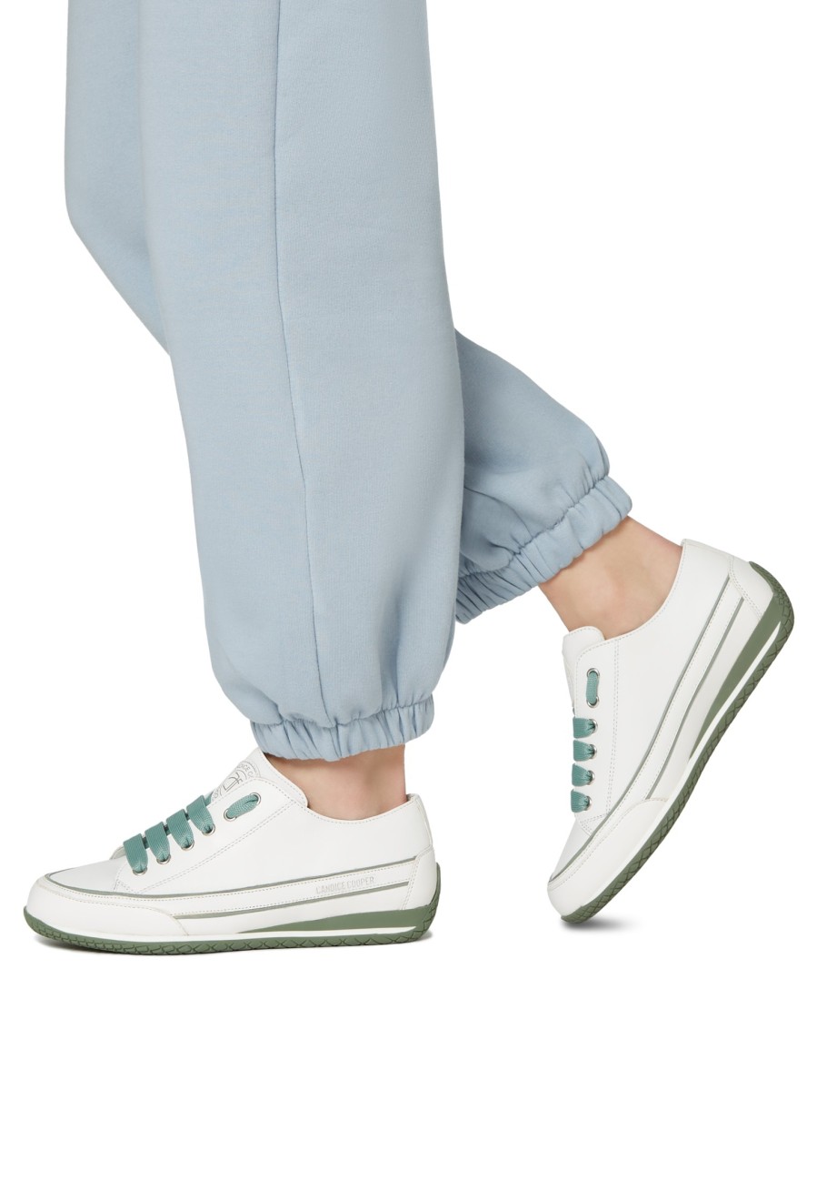 Women Candice Cooper | Janis Strip Chic S - Leather Sneakers - White-Sage