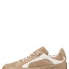 Men Candice Cooper | Leather And Suede Sneakers Brown -Runlo Flash