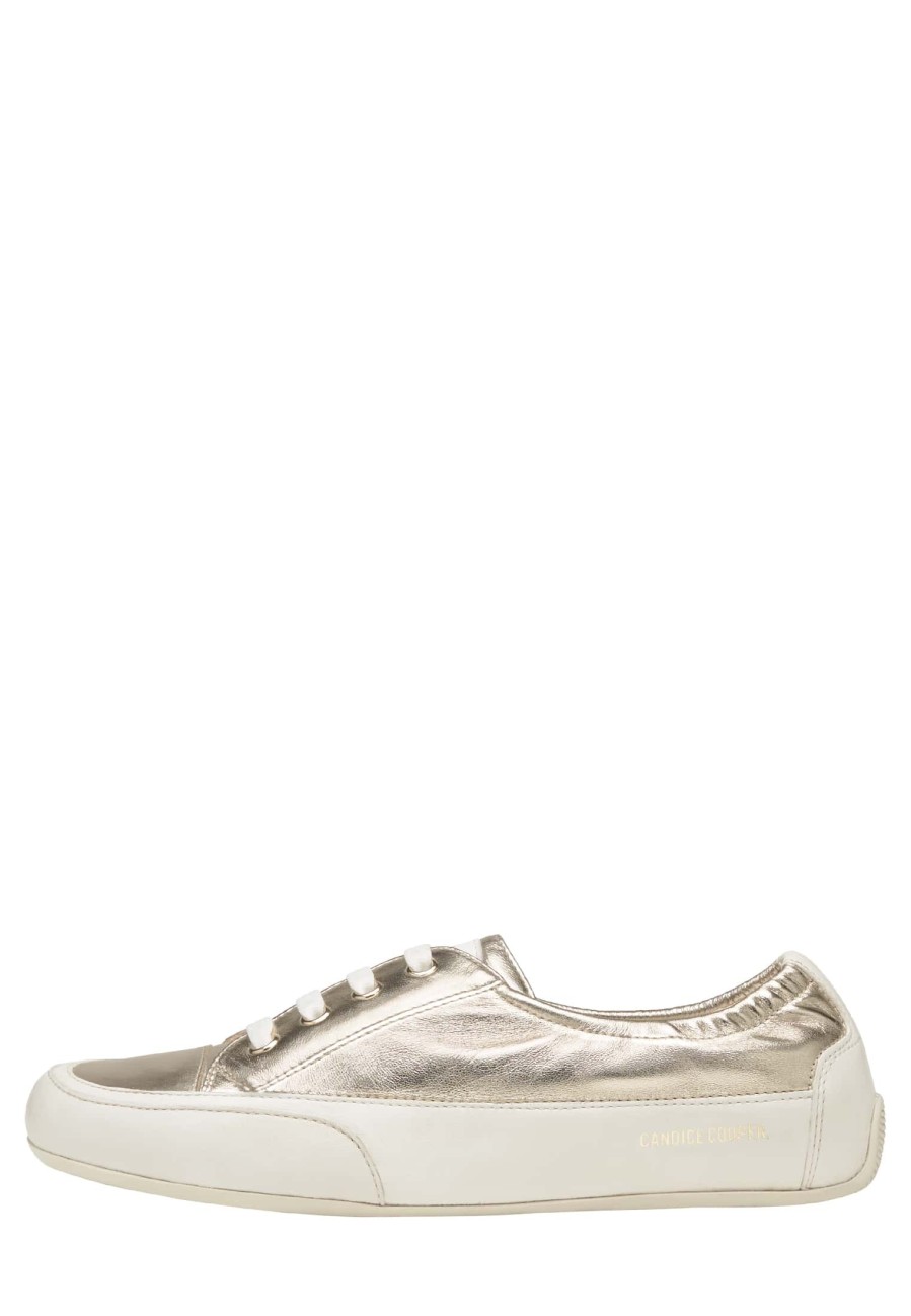 Men Candice Cooper | Rock 4 - Nappa And Buffed Leather Sneakers - Platinum