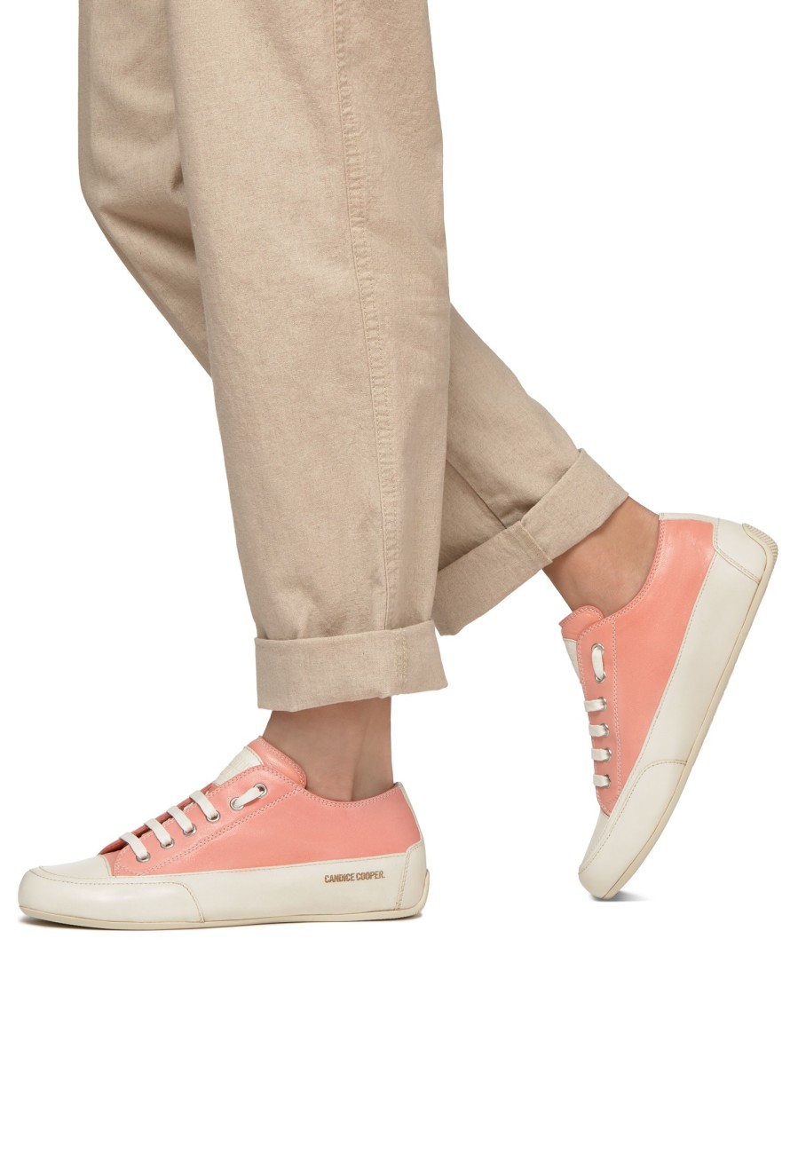 Women Candice Cooper | Buffed Leather Sneakers Pink -Rock S