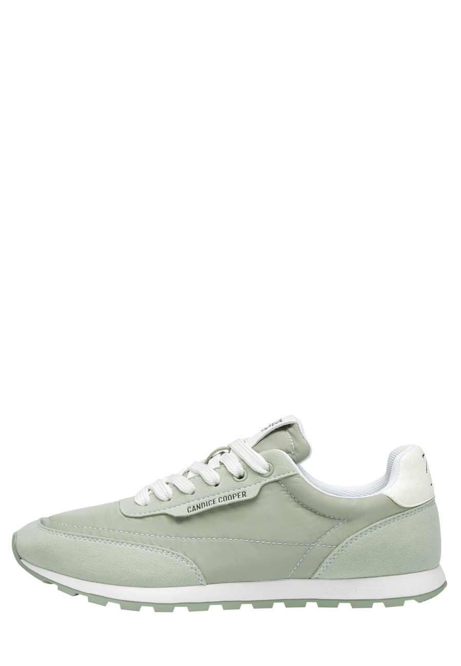 Women Candice Cooper | Plume. - Suede And Technical Fabric Sneakers - Mint