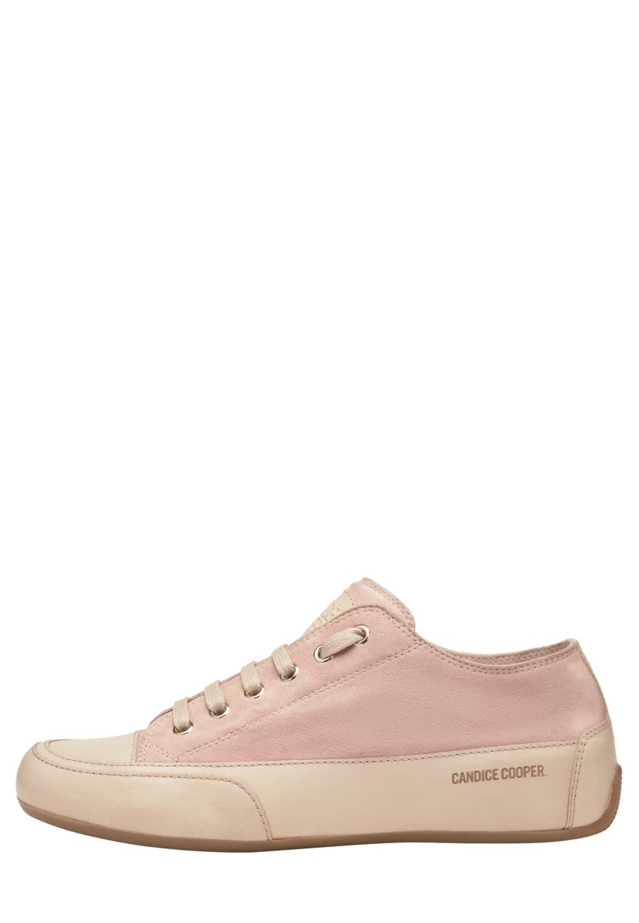 Women Candice Cooper | Rock S - Buffed Leather And Suede Sneakers - Pink