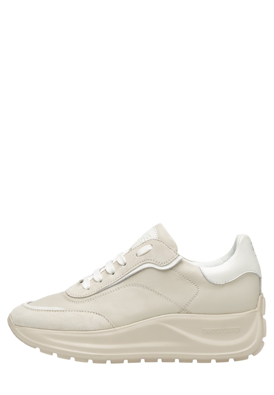 Men Candice Cooper | Spark 010 - Leather And Suede Sneakers - Beige