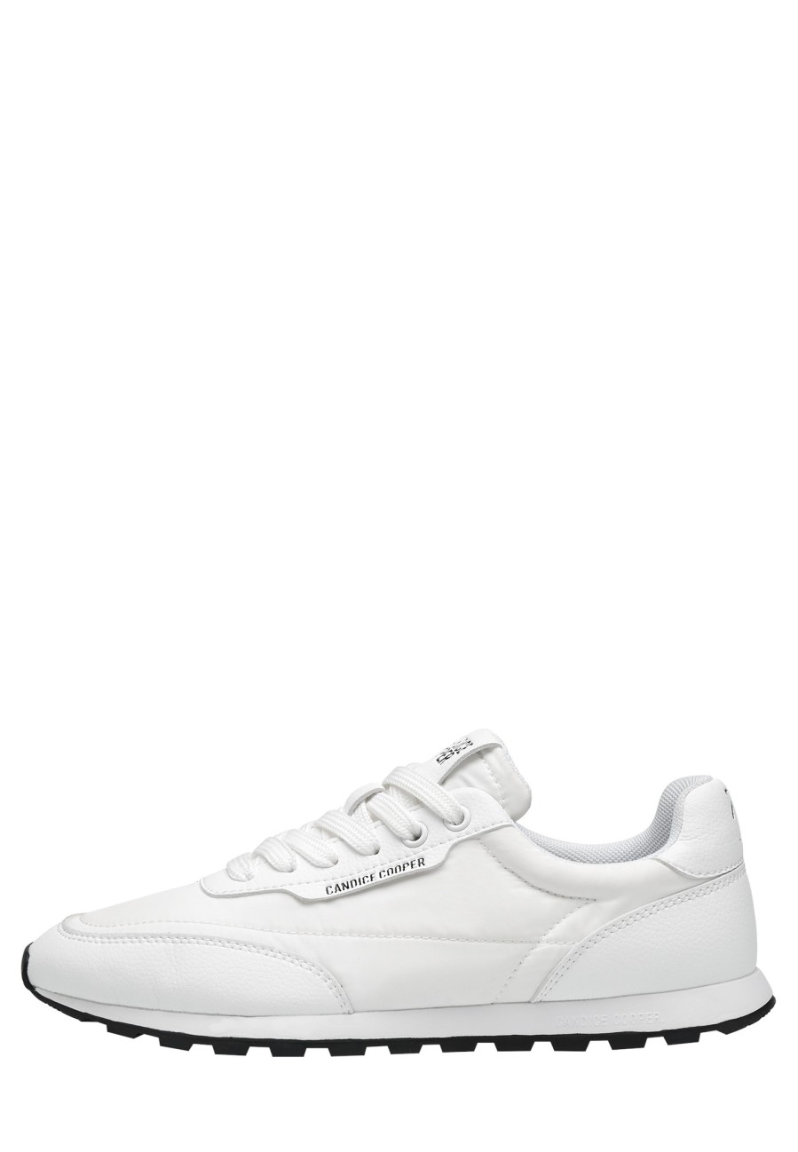 Women Candice Cooper | Plume. - Suede And Technical Fabric Sneakers - White