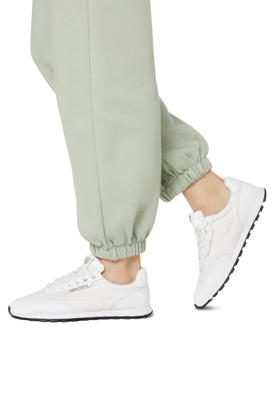 Women Candice Cooper | Plume. - Suede And Technical Fabric Sneakers - White